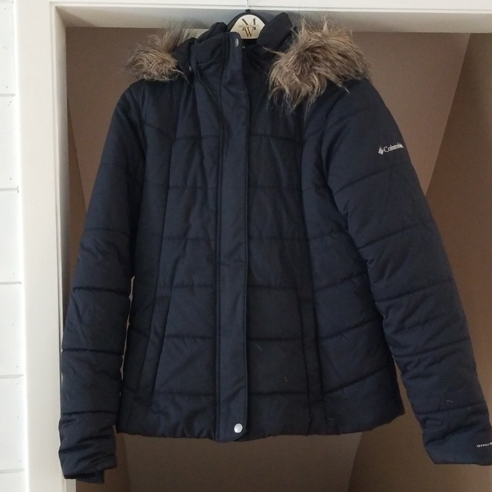 Columbia hooded puffer coat